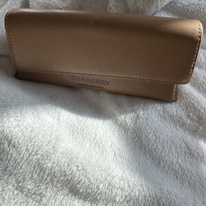 Burberry Brown Leather Eyeglass Case